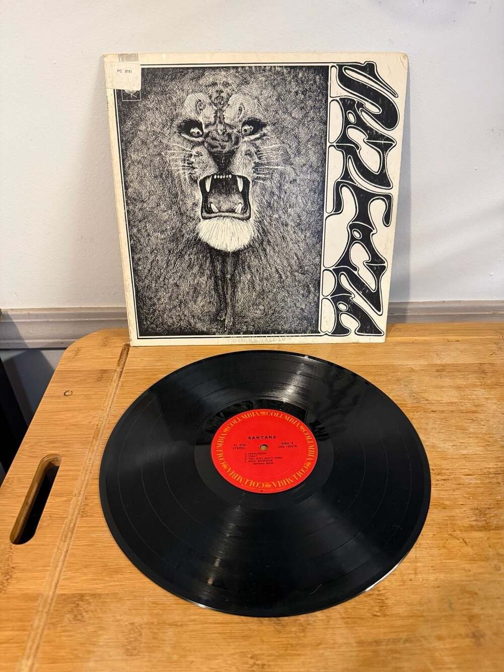 Santana Self-Titled Vinyl LP (1969 Columbia Records, CS 9781)